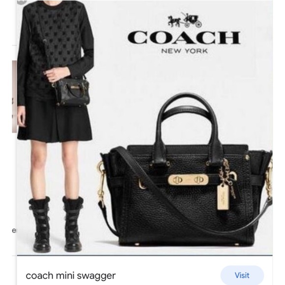 Coach mini Swagger pebbled leather satchel - Picture 14 of 14